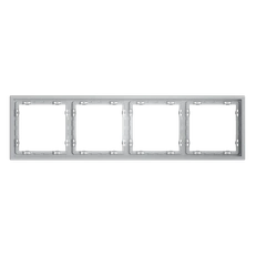 Изображение Рамка пластиковая VOLTUM S70 на 4 поста (серый)